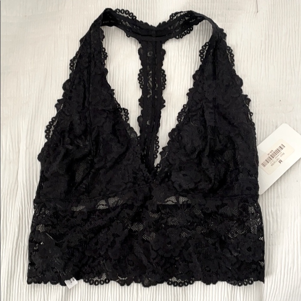 Brand new with tags black razor back bralette
